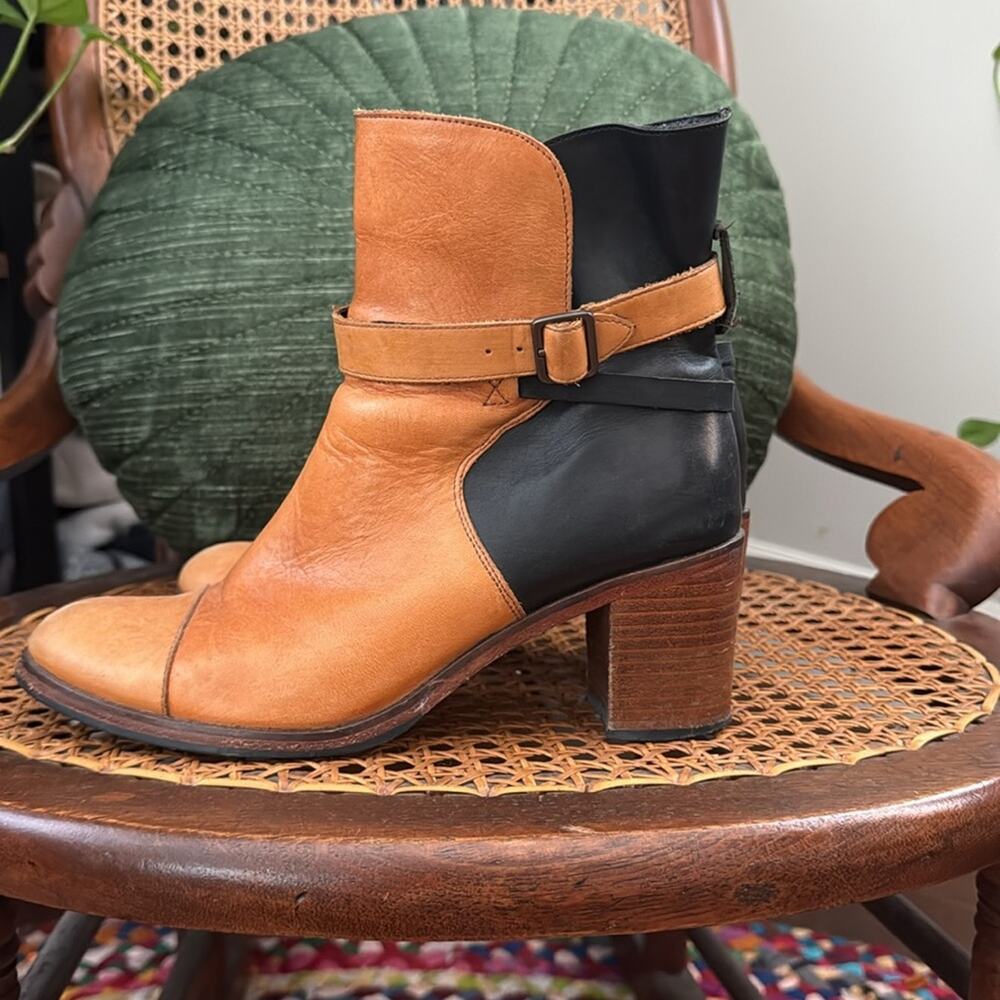 Wolverine 1000 Mile by Samantha Pleet Bonny Black & Tan Leather Boots